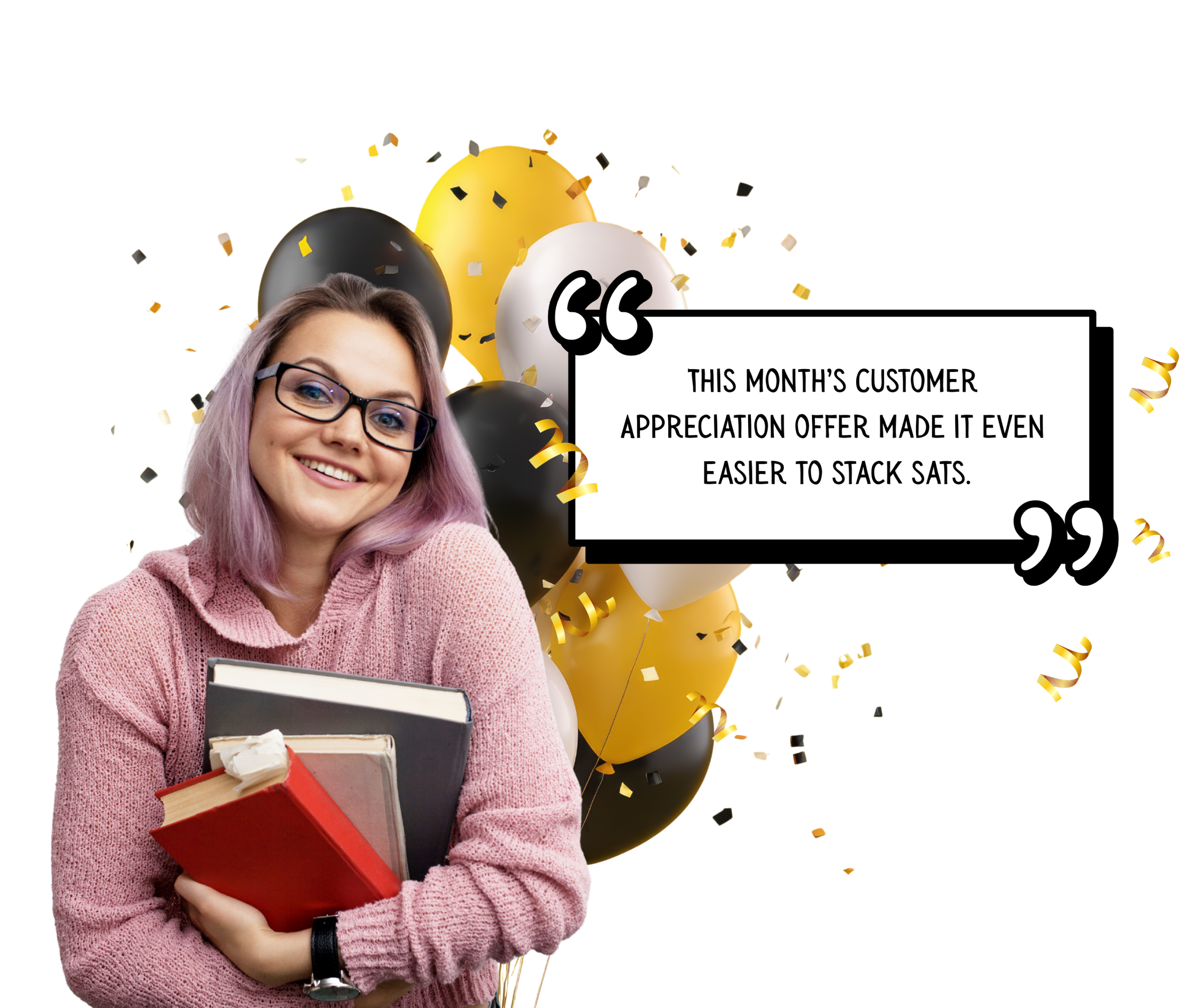 This month's customer appreciation offer made it even easier to stack sats.